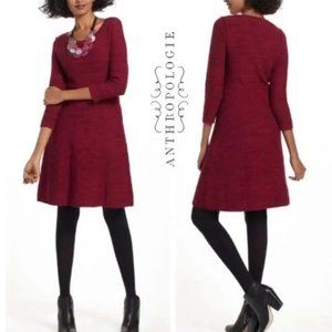 Anthropologie Sparrow Vinifera Wool Blend Mini Sweater Dress Size XS EUC